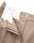 Women's Wool Tailored Pants - Beige - Erthe Golf