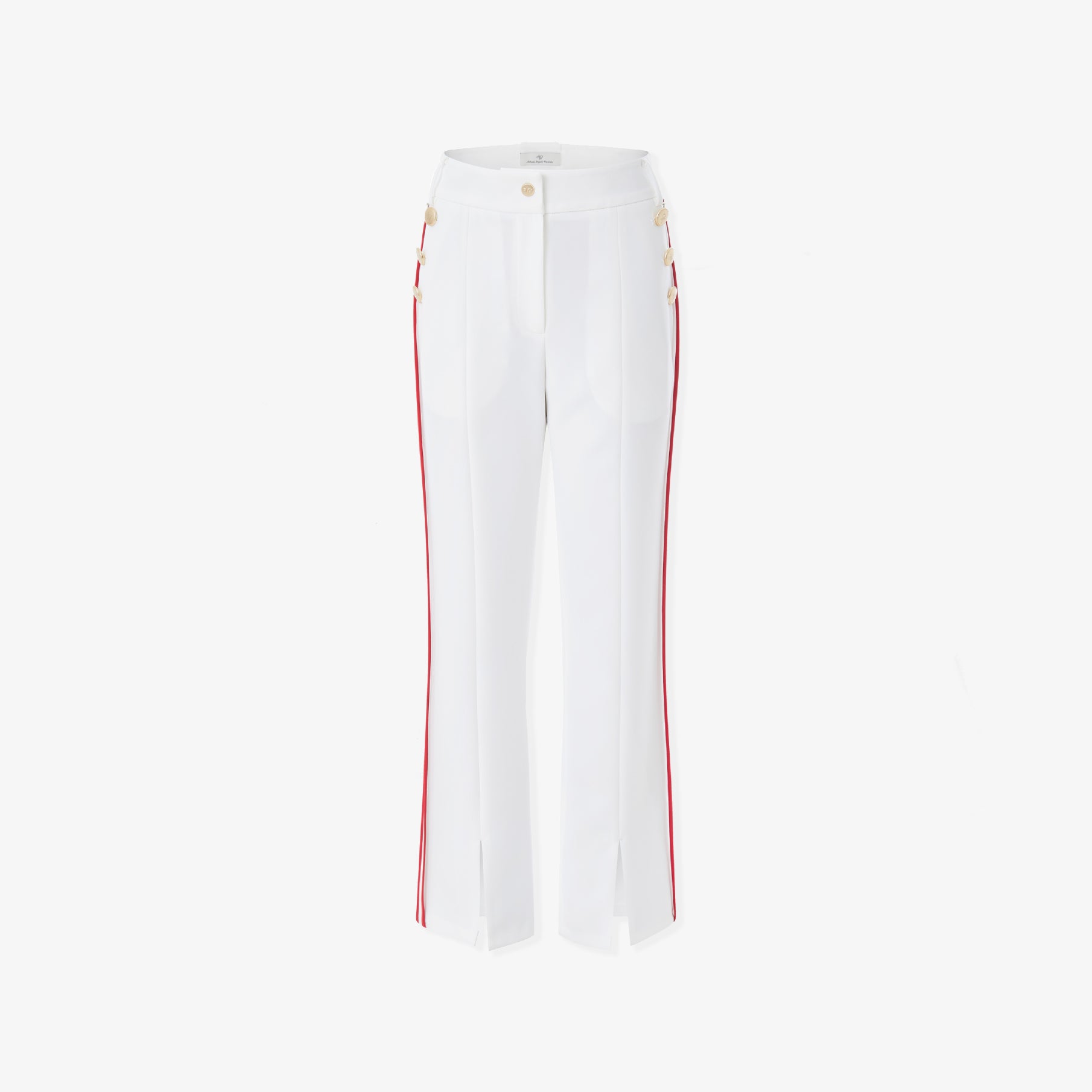 Women's Button Bootscut Pants - Off White - Erthe Golf