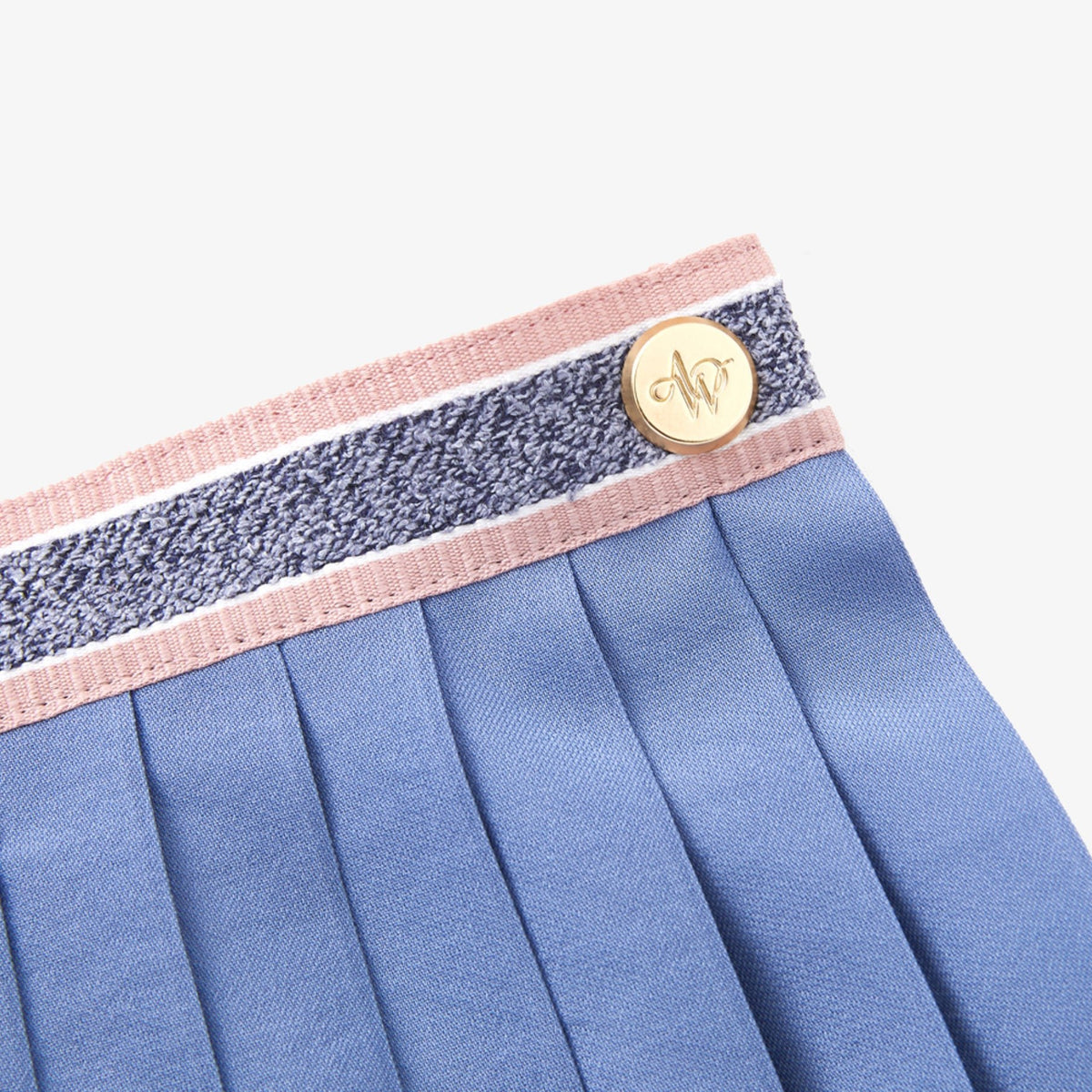 Women's Lightweight Pleated Skirt - Blue - Erthe Golf