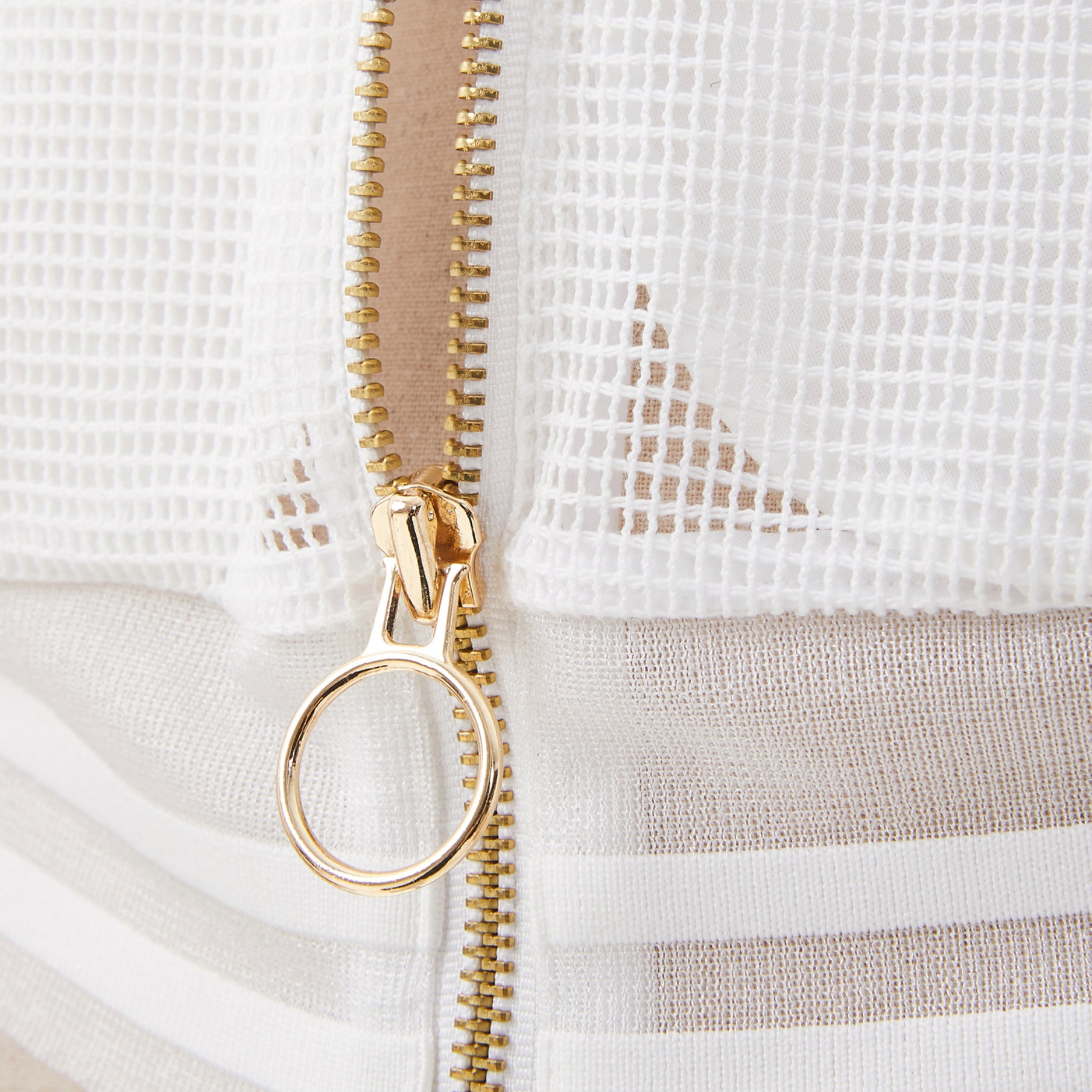 Women's Mesh Jumper - Off White - Erthe Golf