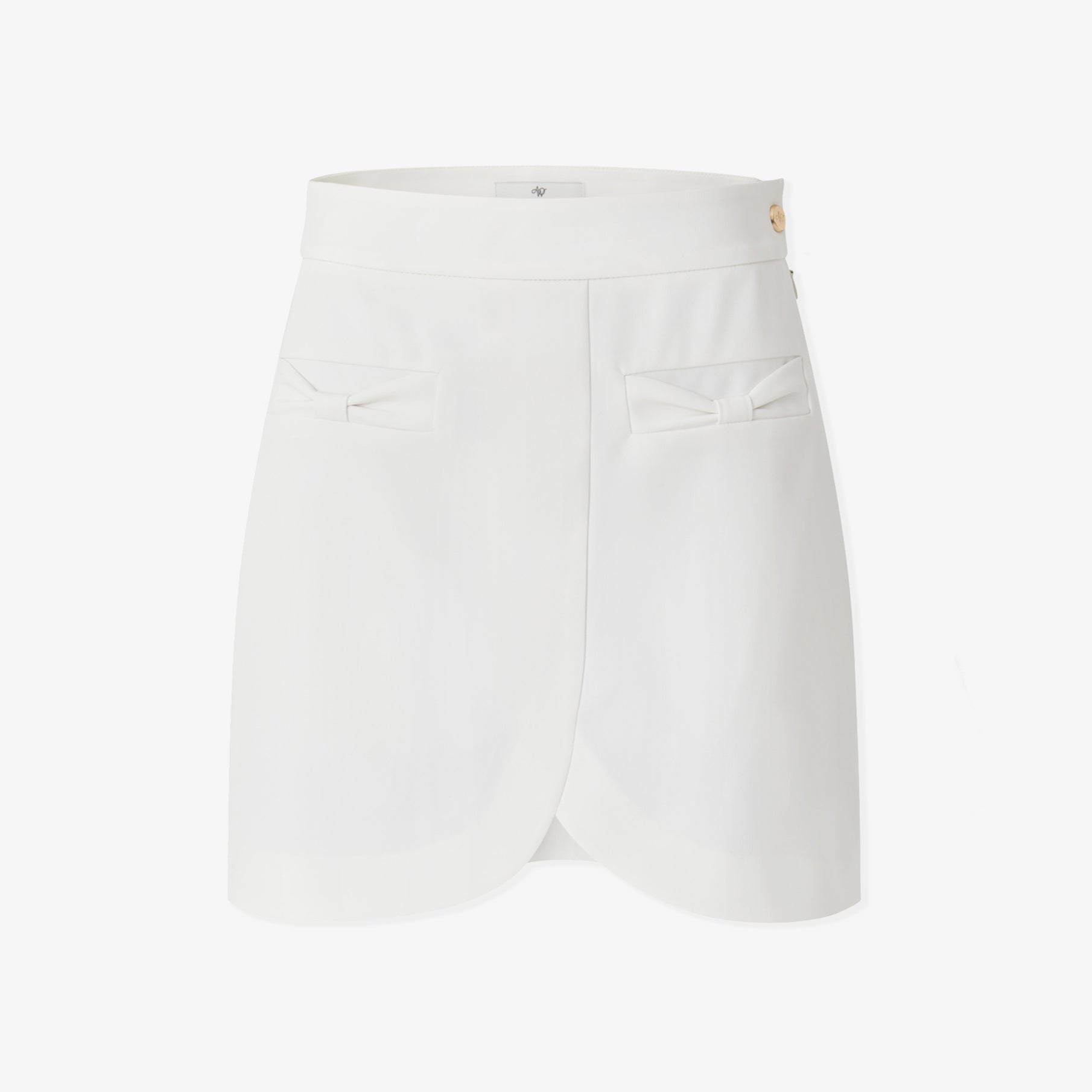 Women's Ribbon Pocket Tulip Skirt - Off White - Erthe Golf