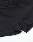 Women's Ribbon Pocket Tulip Skirt - Black - Erthe Golf