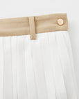 Women's Utility Pleats Skirt - Beige - Erthe Golf