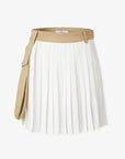 Women's Utility Pleats Skirt - Beige - Erthe Golf