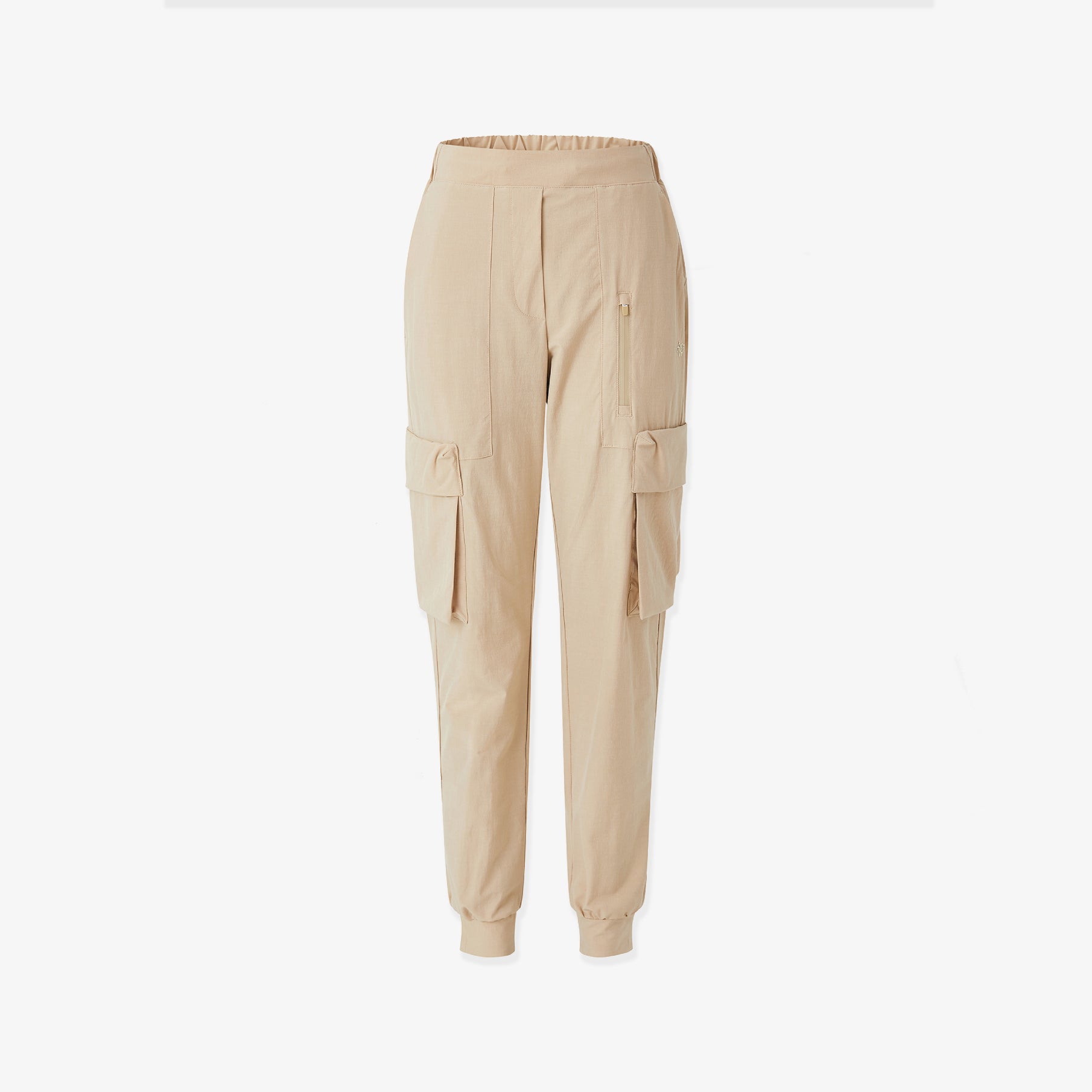 Women's Windbreaker Jogger Pants - Beige - Erthe Golf