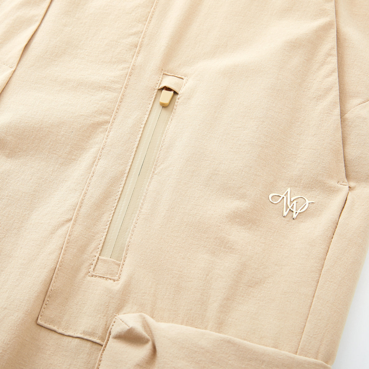 Women's Windbreaker Jogger Pants - Beige - Erthe Golf