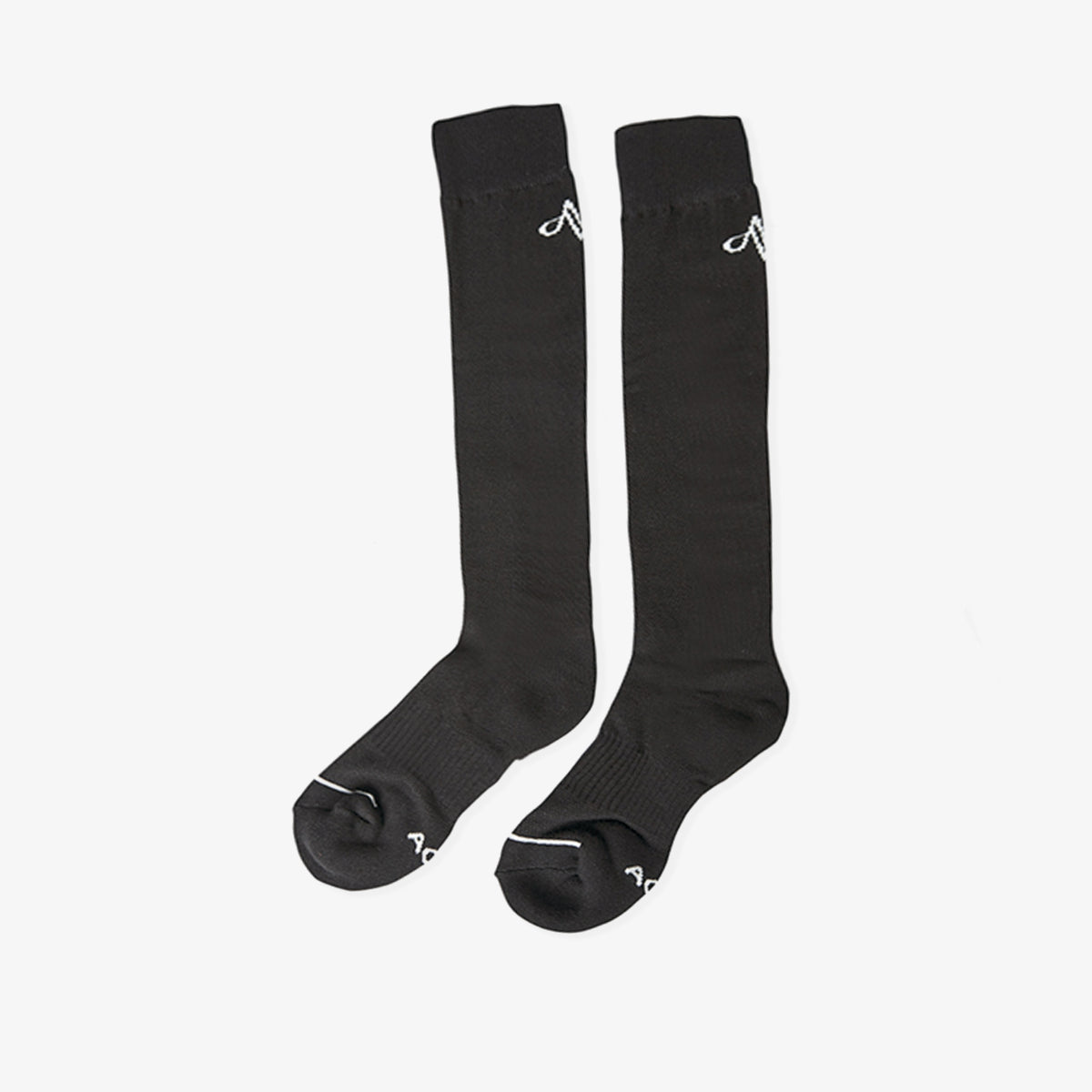 Women's Logo Long Socks - Black - Erthe Golf
