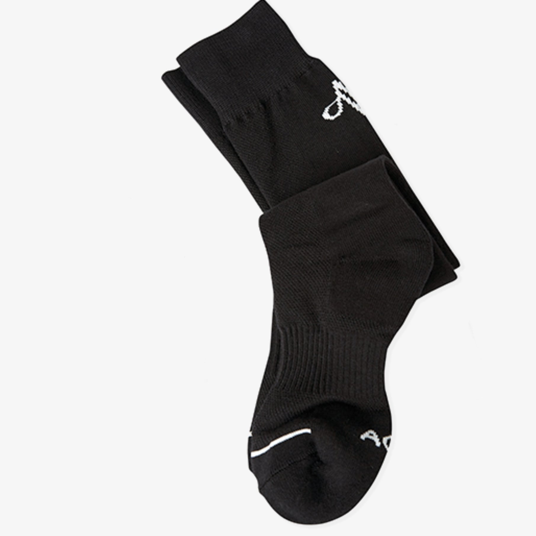 Women's Logo Long Socks - Black - Erthe Golf