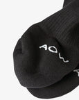 Women's Logo Long Socks - Black - Erthe Golf