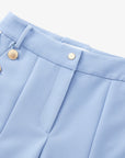 Women's Button Bootscut Pants - Light Blue - Erthe Golf