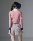 Women's Tweed Shorts - Pink - Erthe Golf