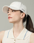 Unisex Embroidary Ball Cap - Off White - Erthe Golf