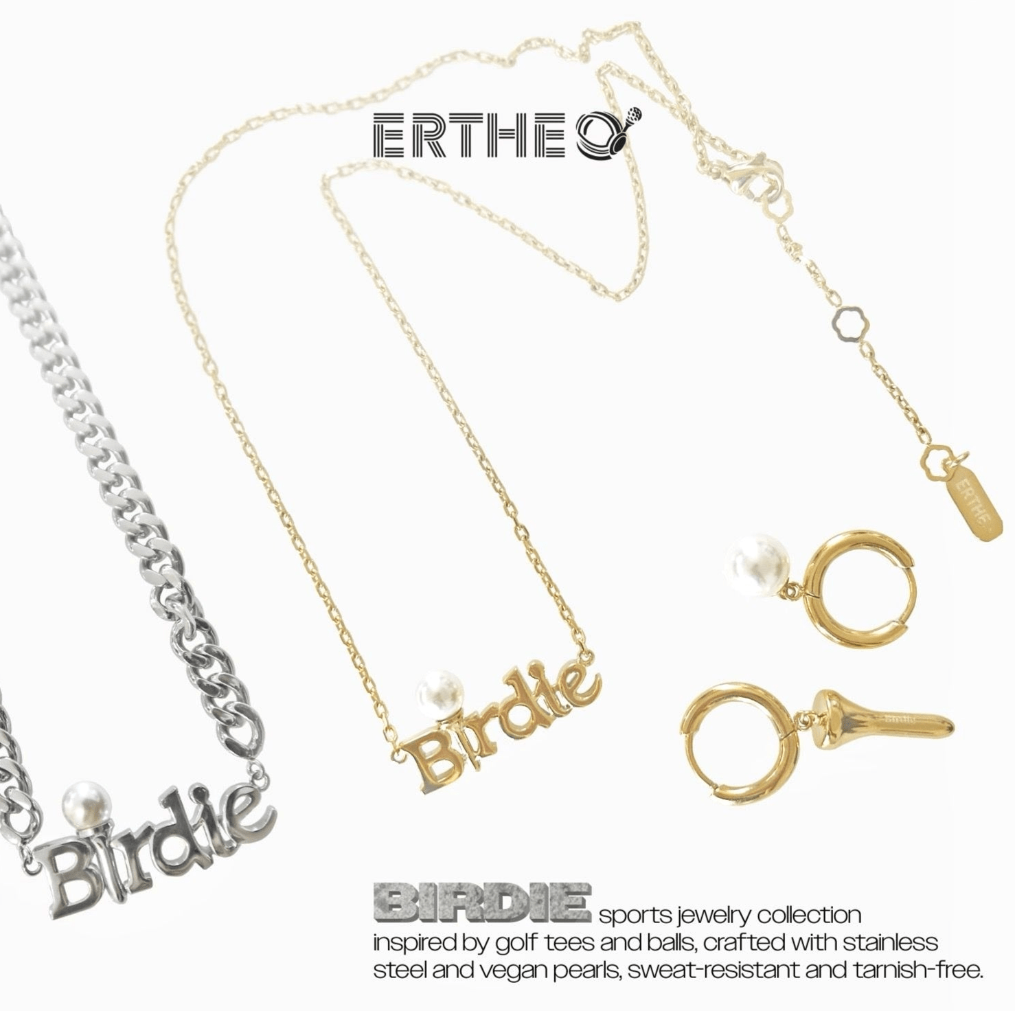 Birdie Golf Tee Earrings - Erthe Golf