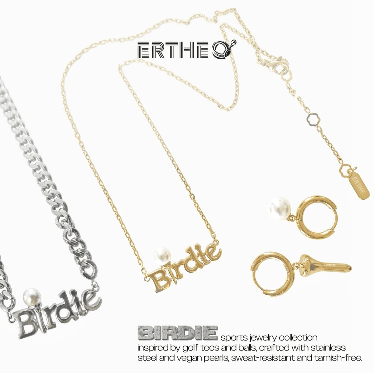Birdie Golf Tee Earrings - Erthe Golf