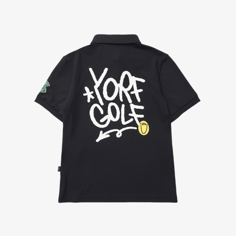 Yorf Golf Club Polo Black - Erthe Golf