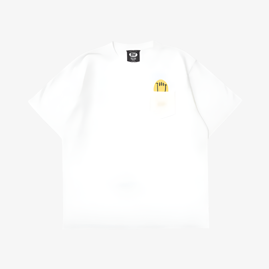 Yorf Golf Pocket Pigment Tshirt White - Erthe Golf