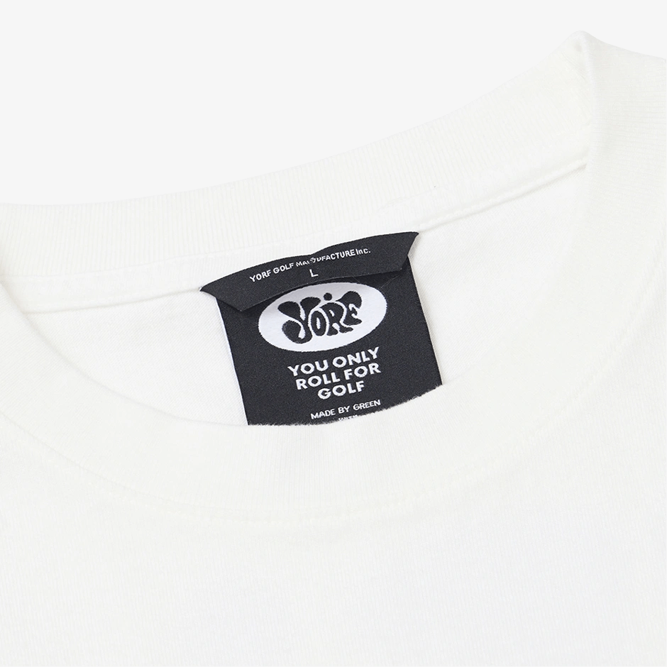 Yorf Golf Pocket Pigment Tshirt White - Erthe Golf