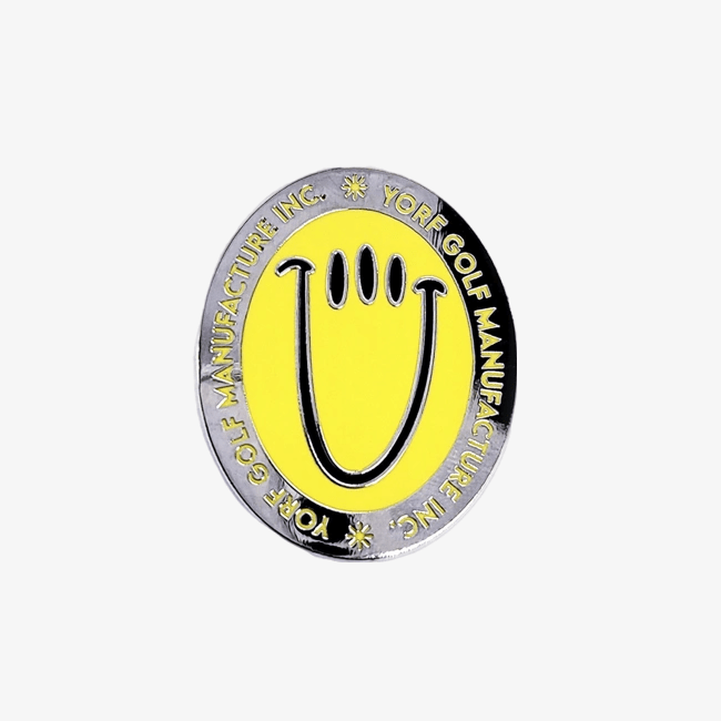 Yorf Golf Ball Marker Legacy Smile Yellow - Erthe Golf