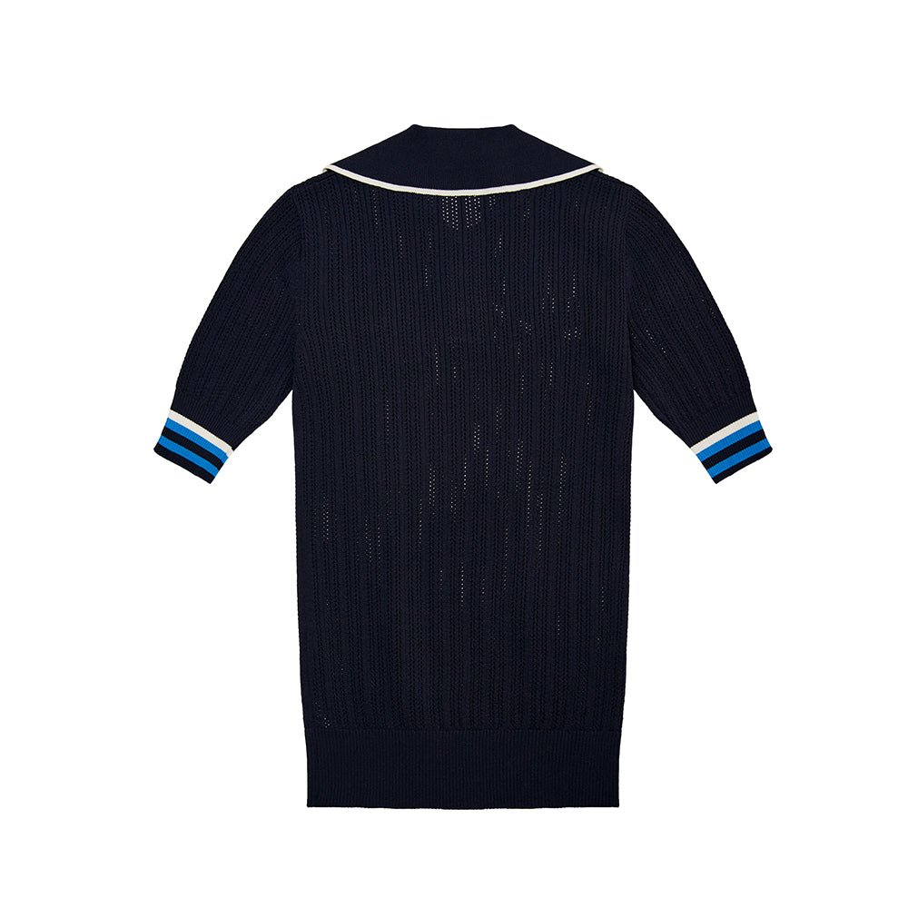 Cellty Sailor Collar Golf Knit - Erthe Golf