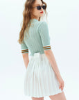 Cellty Golf White Swing Pleats Golf Skirt