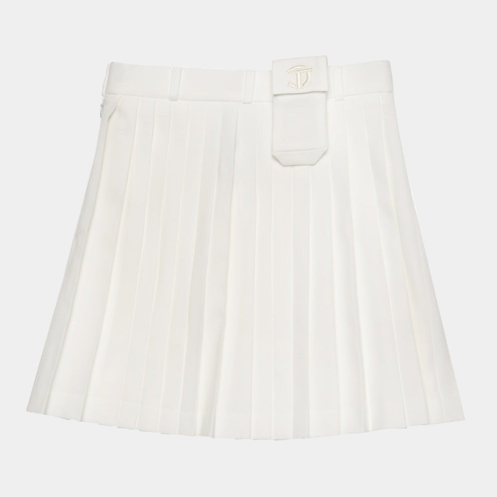 Cellty Golf White Swing Pleats Golf Skirt - Erthe Golf