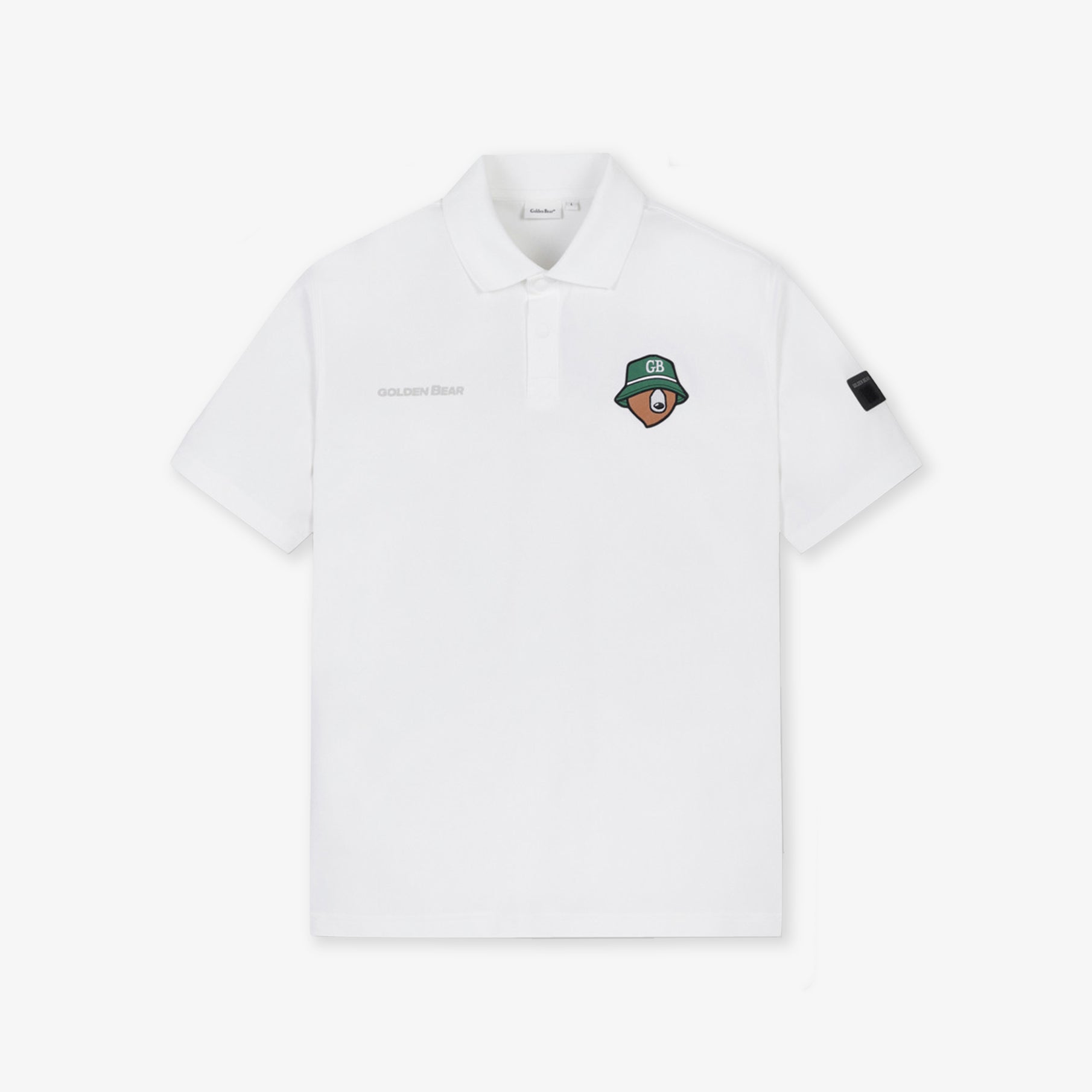 Golden Bear Men's Applique Polo - White - Erthe Golf