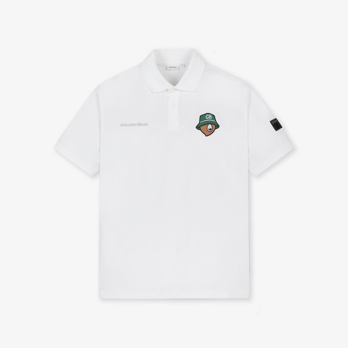 Golden Bear Men's Applique Polo - White - Erthe Golf