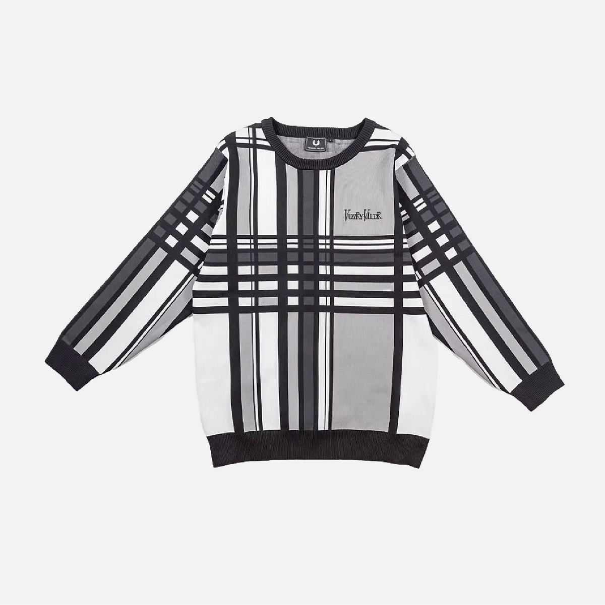 Men's Check Knitwear - Grey