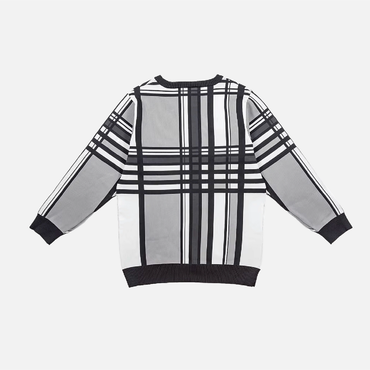 Men's Check Knitwear - Grey