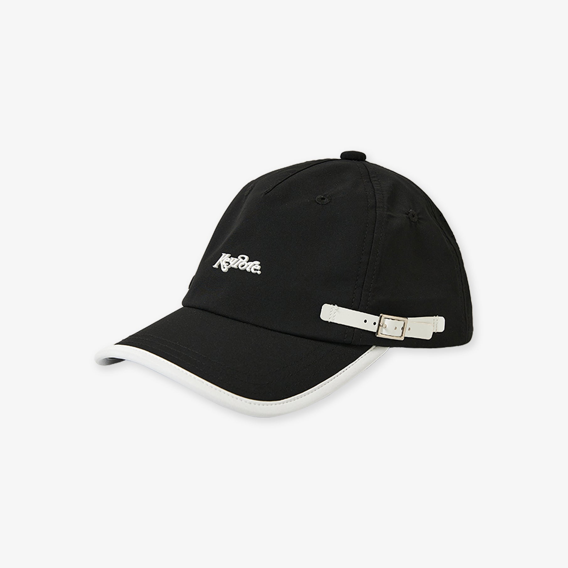 Keypote Black Clip Golf Cap with Side Buckle | Erthe Golf