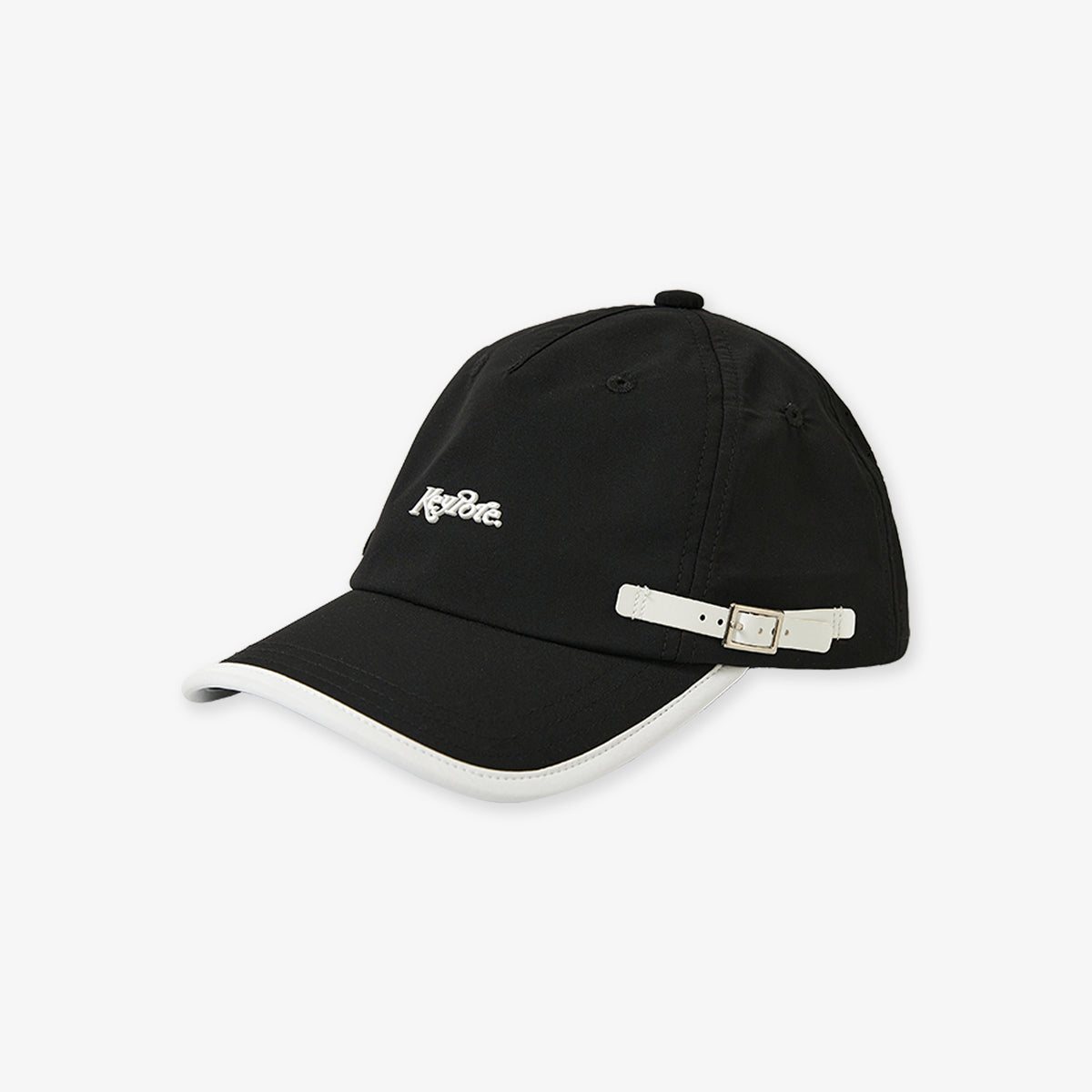 Keypote Black Clip Golf Cap with Side Buckle | Erthe Golf