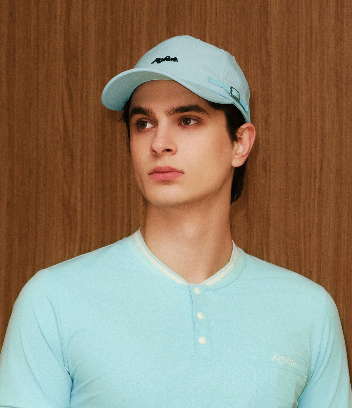 Keypote Blue Clip Golf Cap on Male Model | Erthe Golf