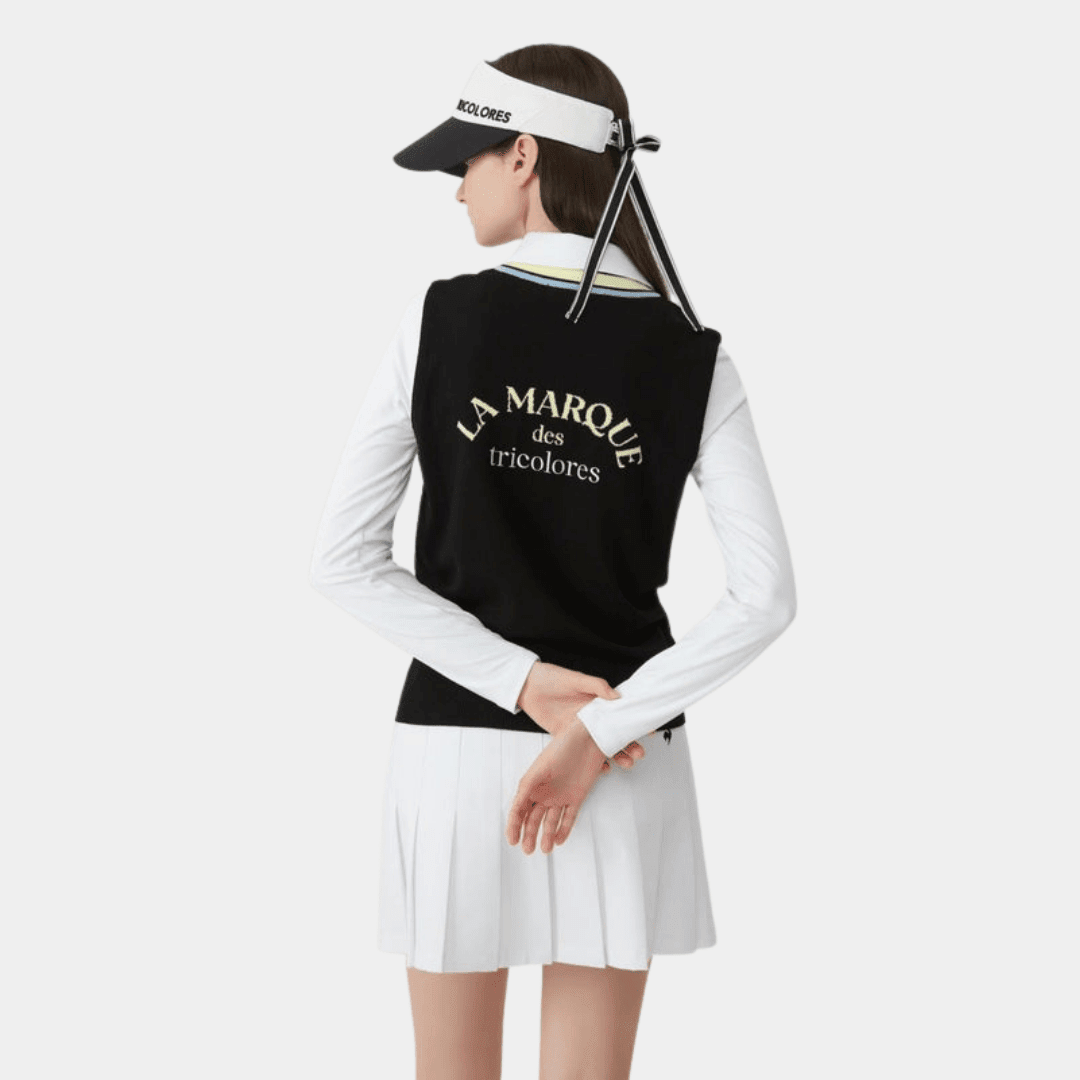 Women's Reverse Pleated Skirt - White - Erthe Golf