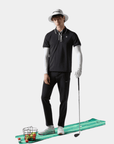 Men's Stretch Polo - Black - Erthe Golf