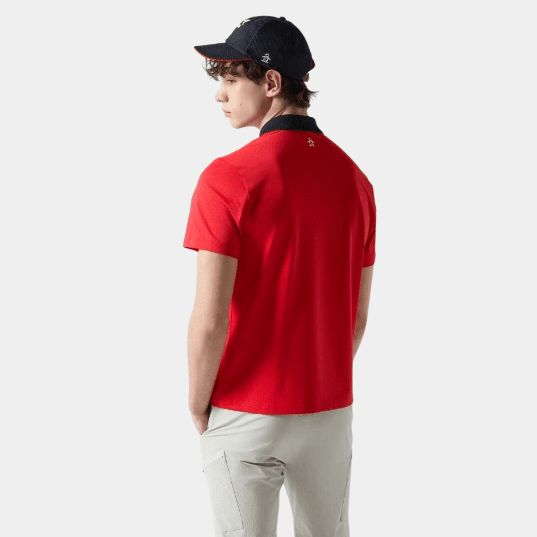 Men's Polo - Red - Erthe Golf
