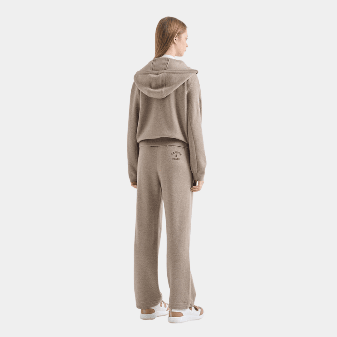 Women's Zip Hoodie - Sepia Beige - Erthe Golf