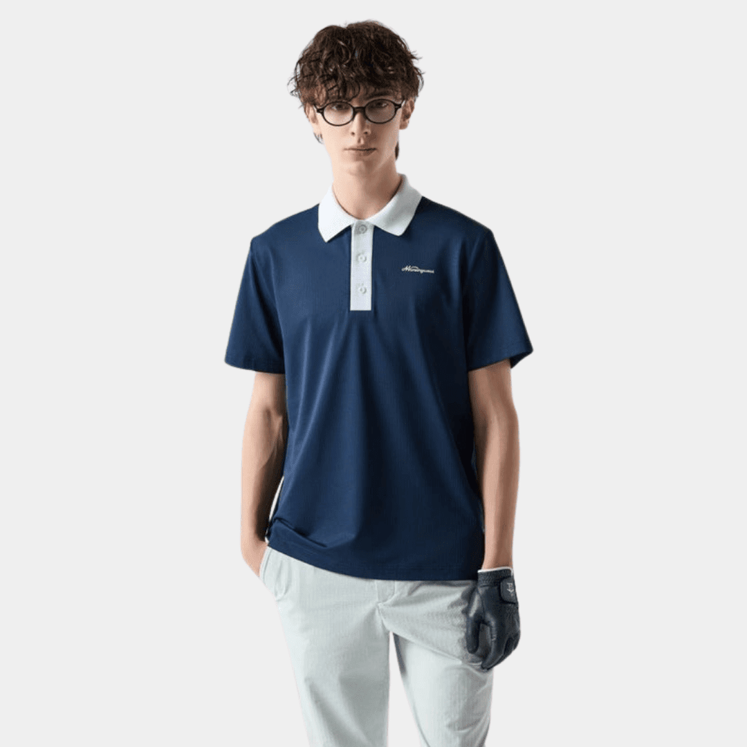 Men's Polo - Dark Navy - Erthe Golf