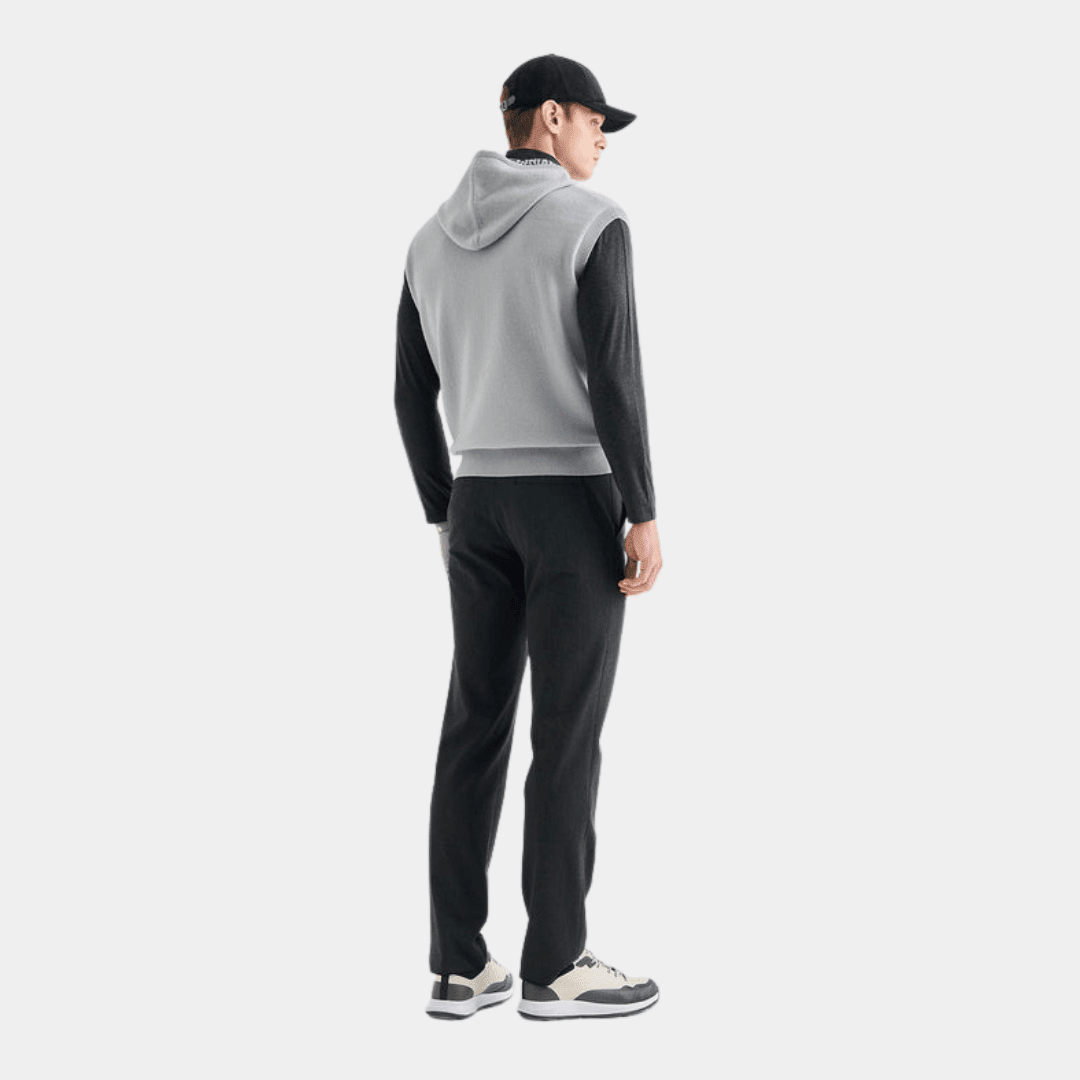Men's Hoodie Vest - Cool Grey - Erthe Golf