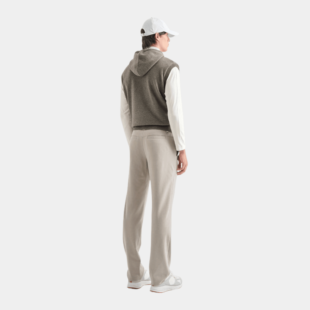 Men's Hoodie Vest - Sepia Grey - Erthe Golf