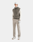 Men's Hoodie Vest - Sepia Grey - Erthe Golf