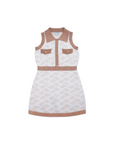 Falcosia Wave Knit Golf Dress