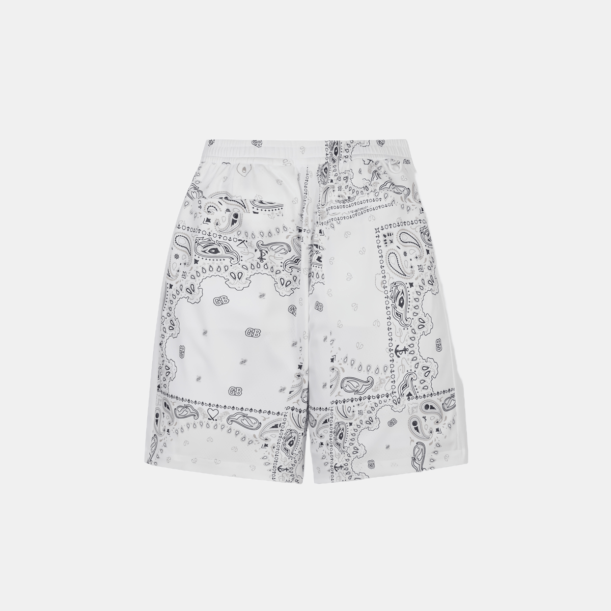 Golden Bear Men's Paisley Shorts - White - Erthe Golf