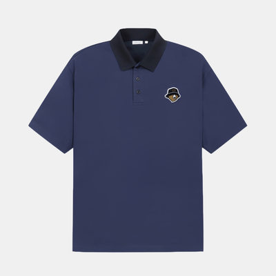 Golden Bear Men's Bear Head Polo - Navy - Erthe Golf
