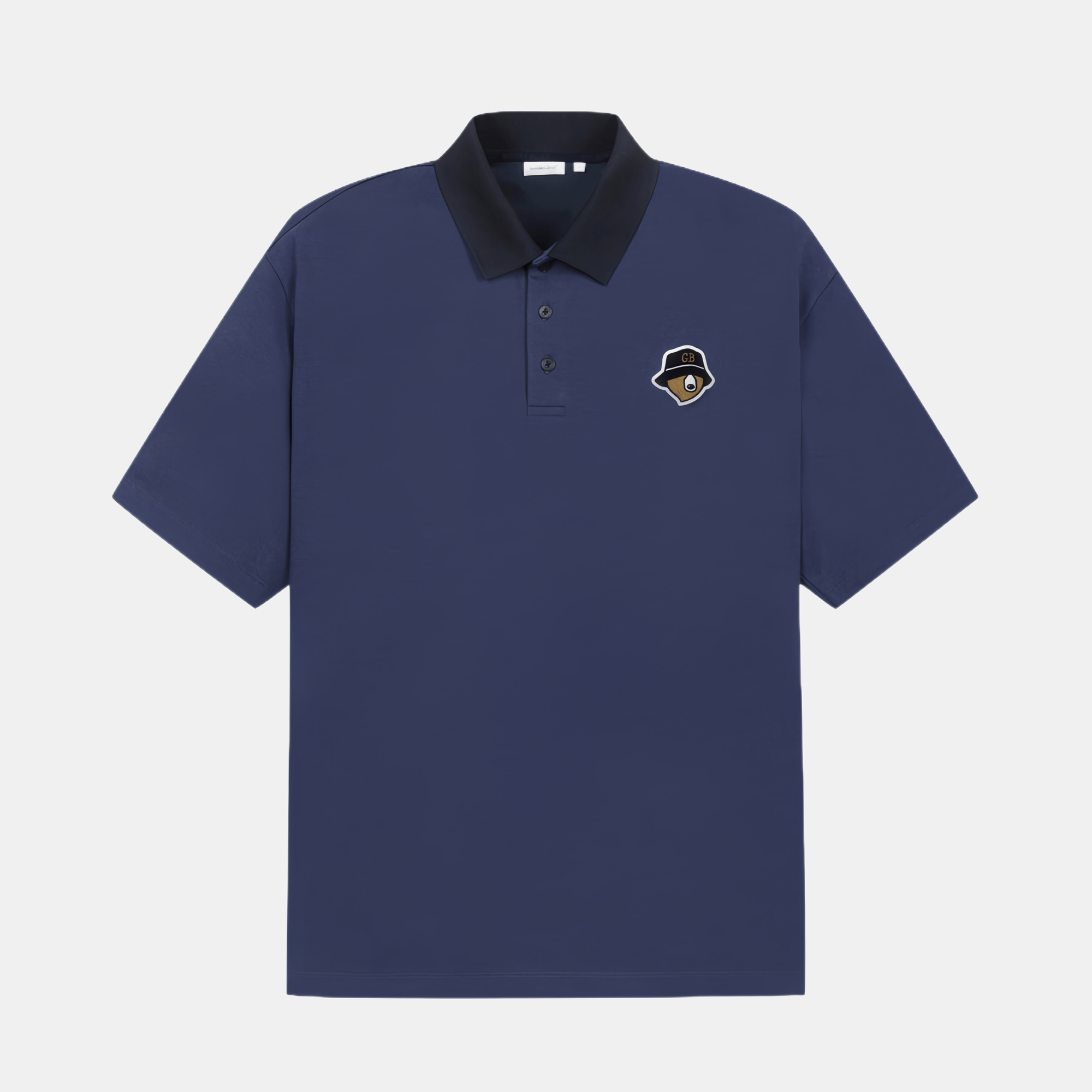 Golden Bear Men's Bear Head Polo - Navy - Erthe Golf