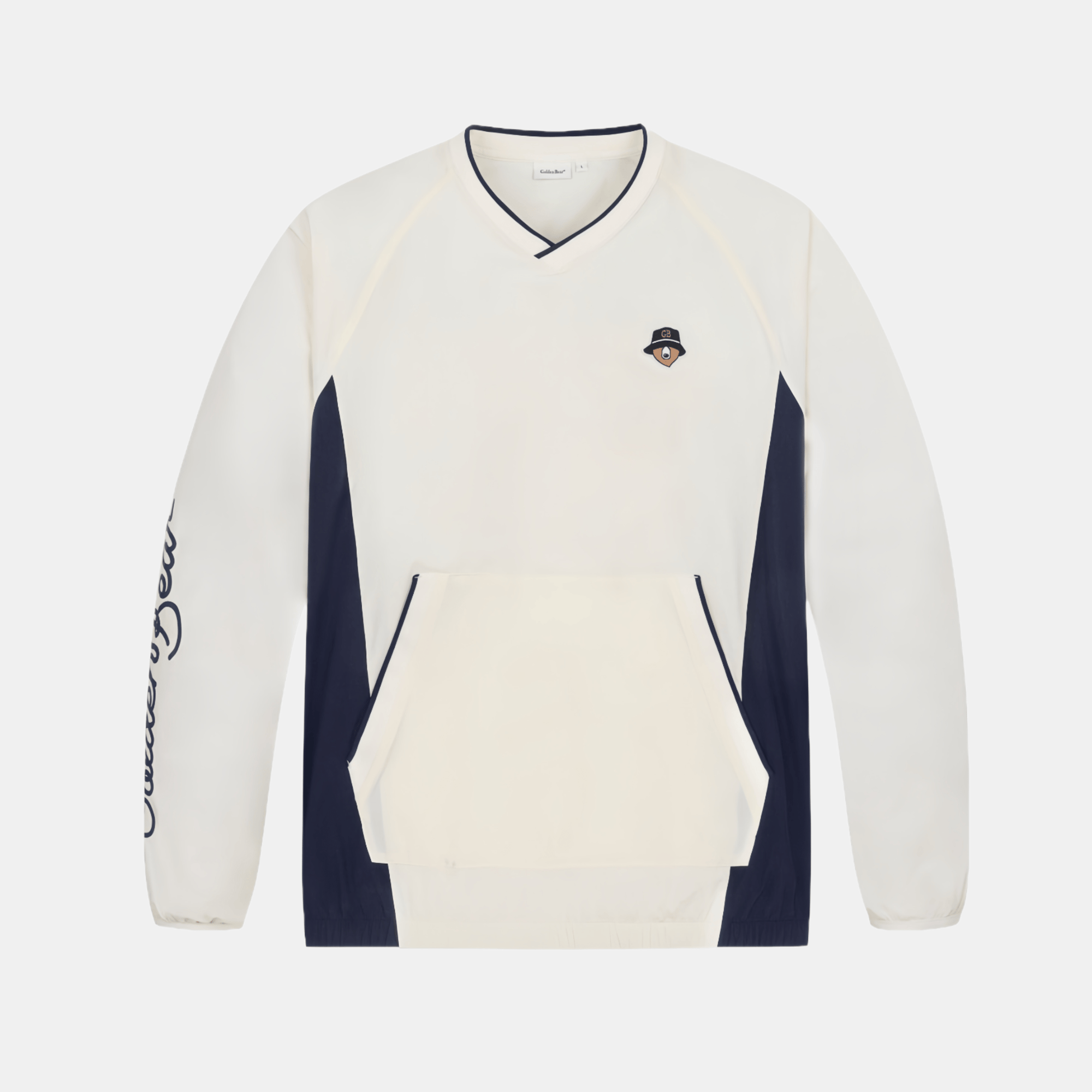 Golden Bear Unisex Color Blocked Sweatshirt - White - Erthe Golf