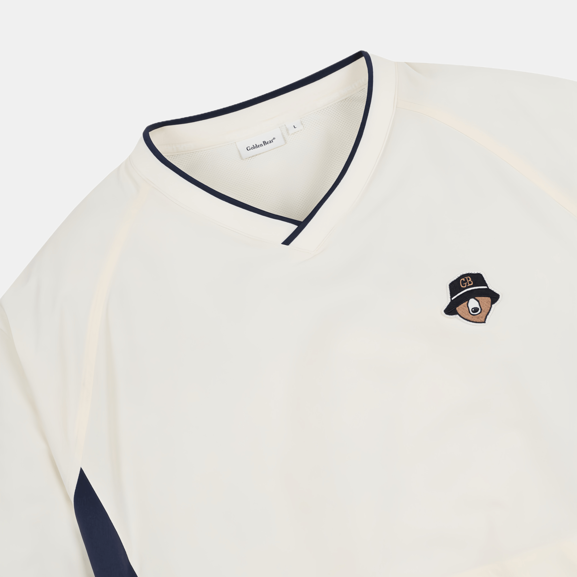 Golden Bear Unisex Color Blocked Sweatshirt - White - Erthe Golf