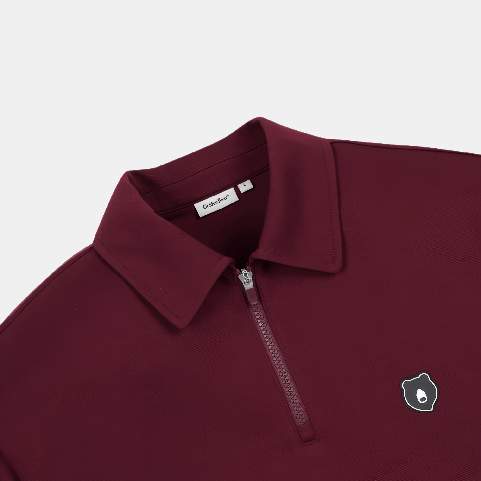 Golden Bear Men&#39;s Half - Zip Sweatshirt - Red - Erthe Golf