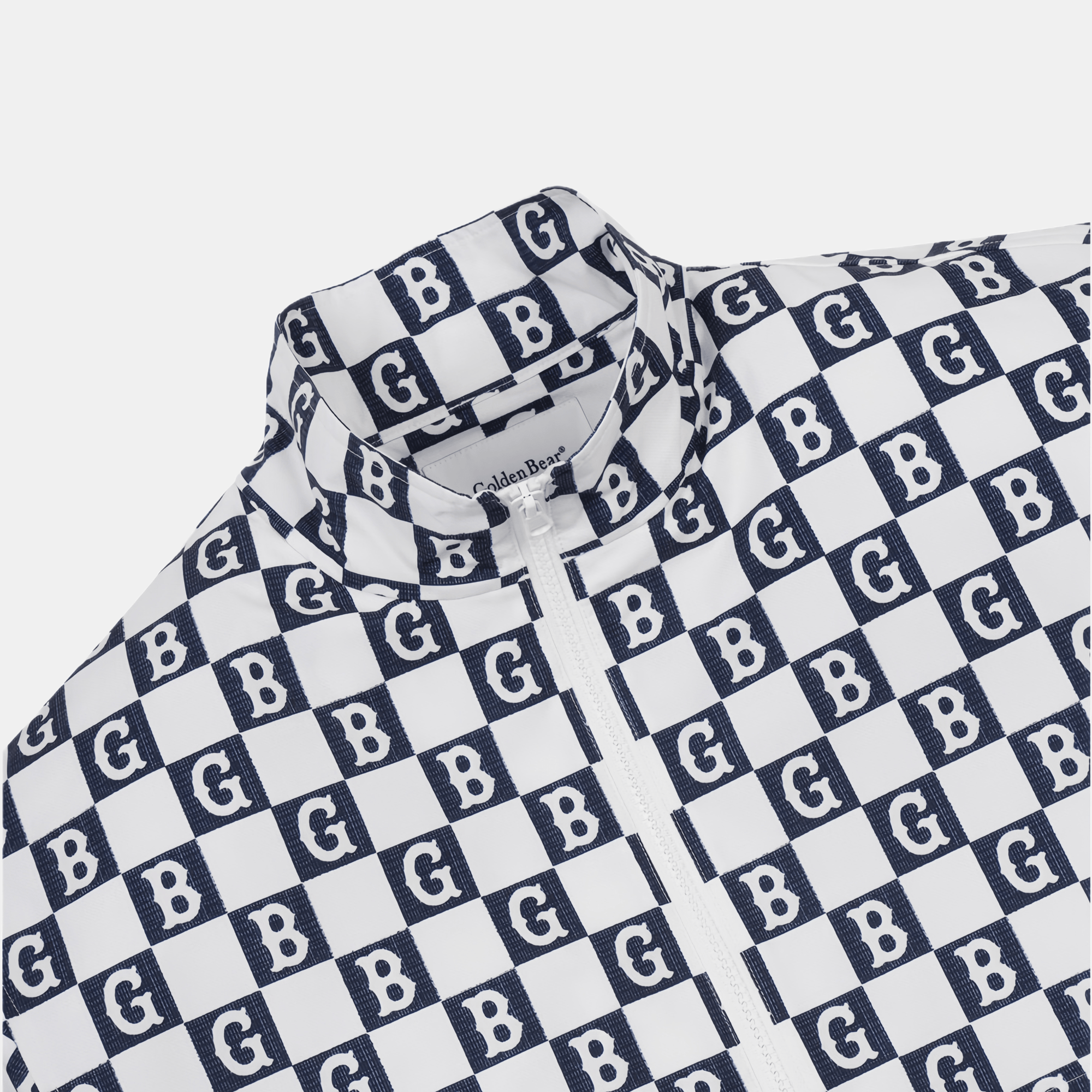 Golden Bear Men's Checker Board Anorak - White - Erthe Golf