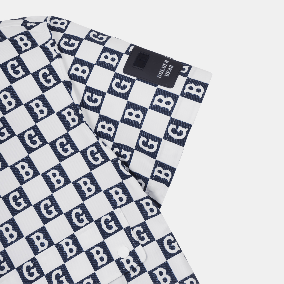 Golden Bear Men's Checker Board Anorak - White - Erthe Golf