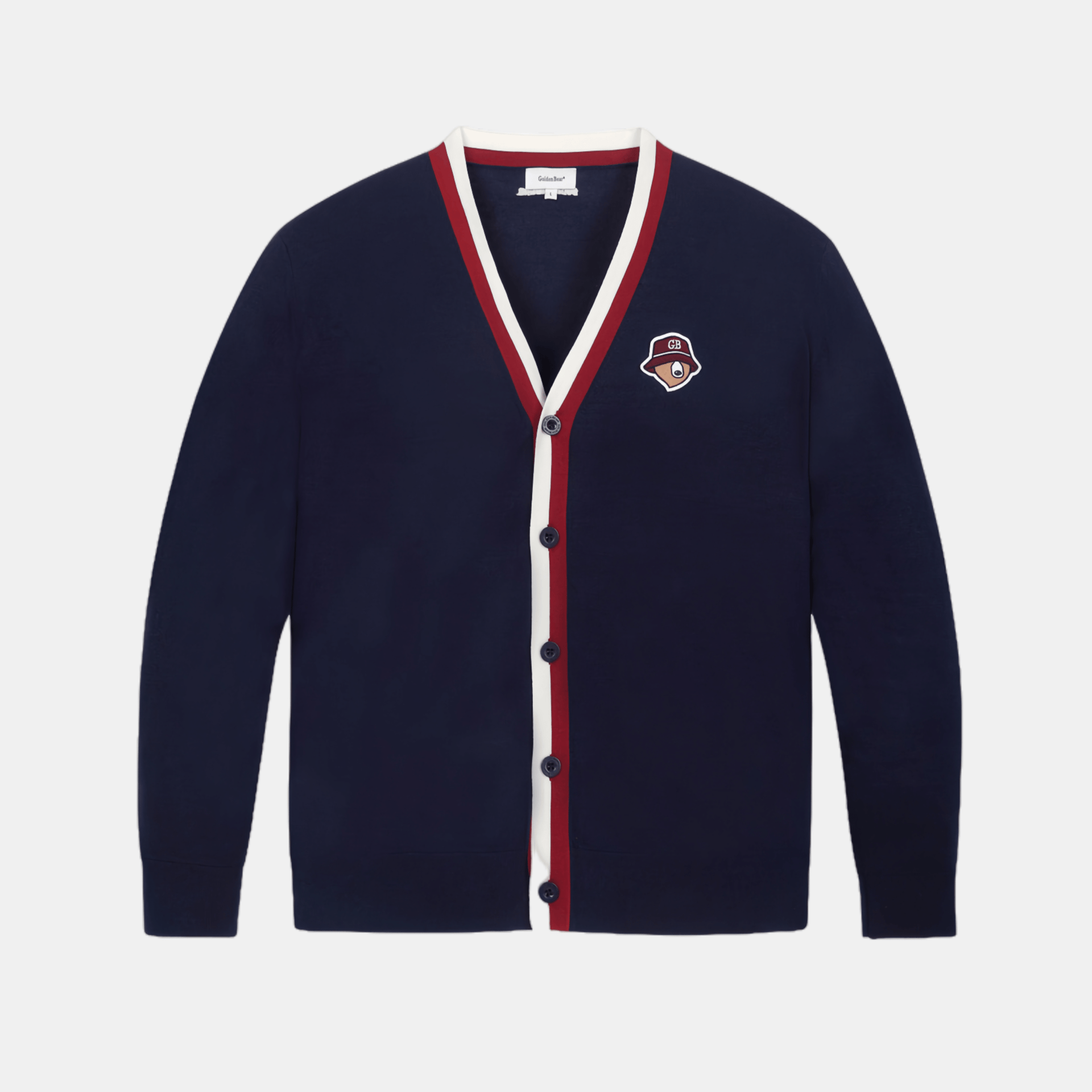 Golden Bear Unisex Color Pointed Cardigan - Navy – Erthe Golf